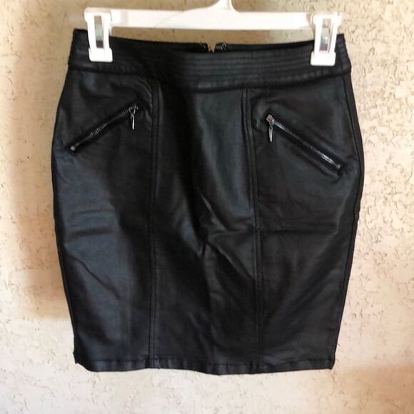 WHBM Coated Pencil Skirt - Picture 5 of 11